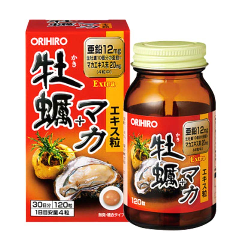 Viên uống tinh chất hàu tươi Orihiro Extra Maca