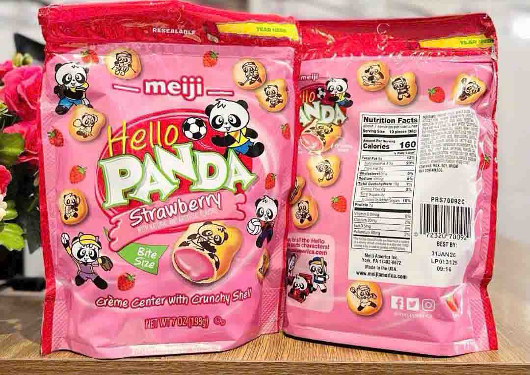 bánh gấu meiji hello panda