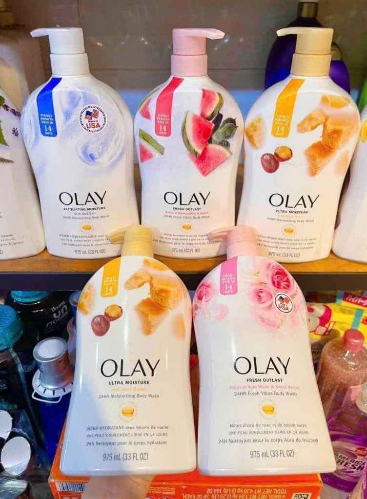 sữa tắm olay muối biển