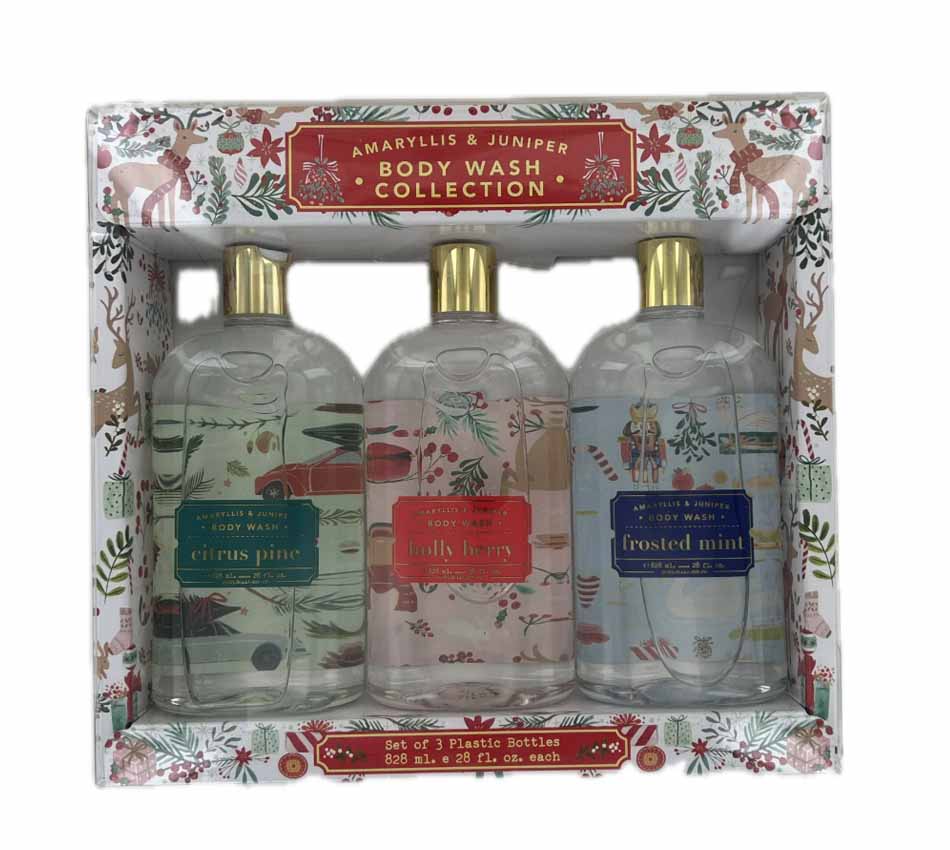 Bộ sữa tắm Amaryllis & Juniper Body Wash Collection Mỹ