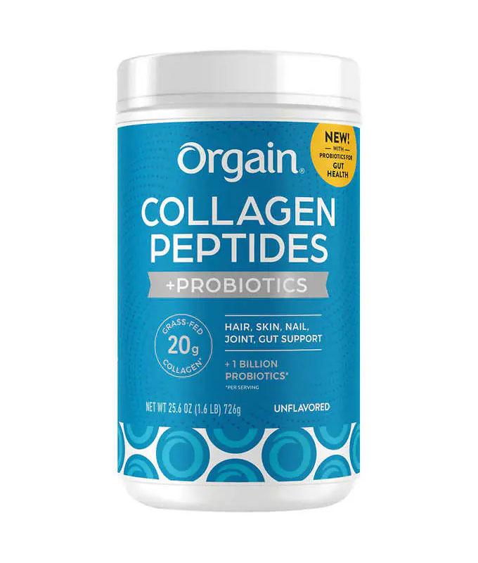 Bột Orgain Collagen Peptides Probiotics Mỹ