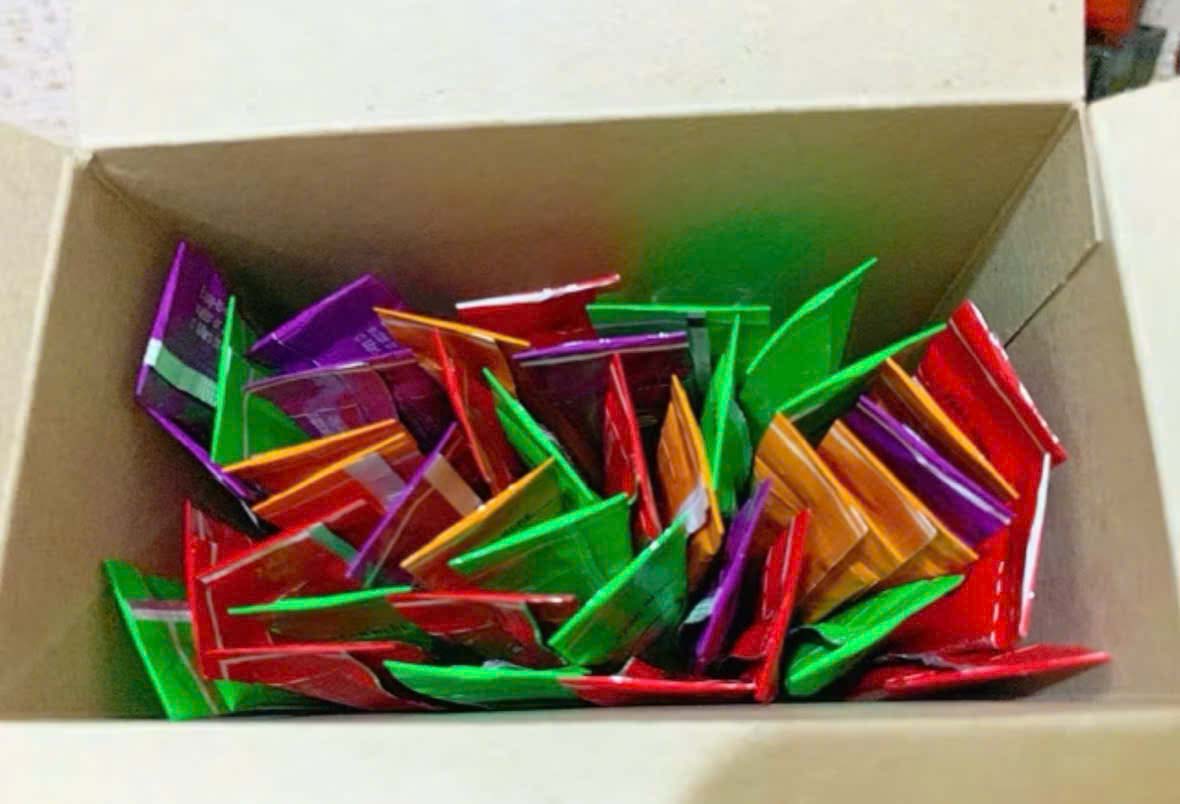 bột trái cây zero sugar skittles