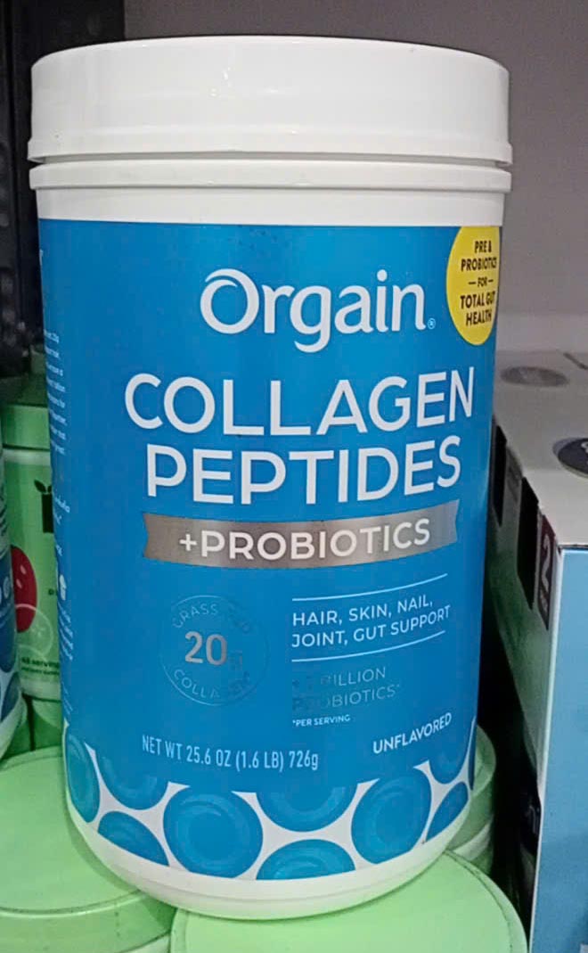 orgain collagen peptides probiotics