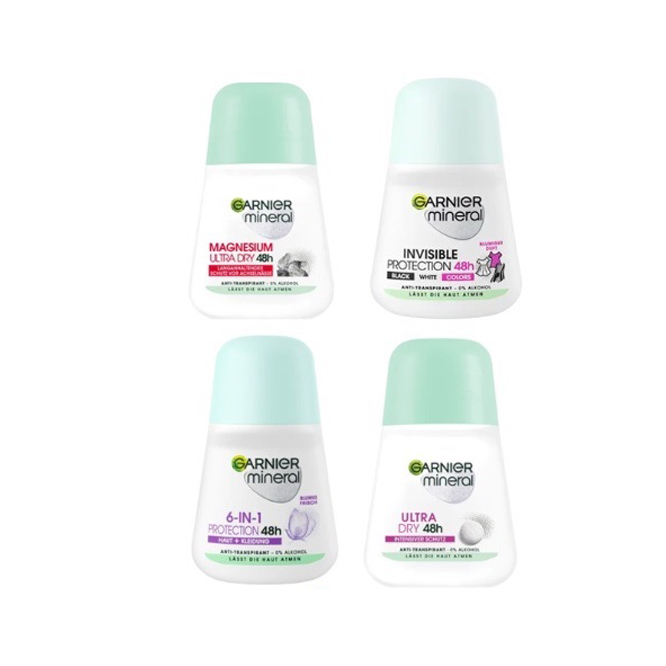 Lăn khử mùi Garnier Mineral Invisible