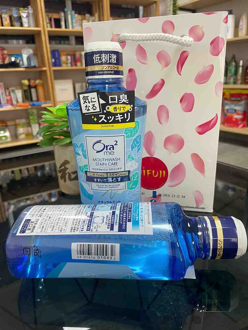 Nước súc miệng Ora2 Sunstar không cồn Nhật Bản 460ml