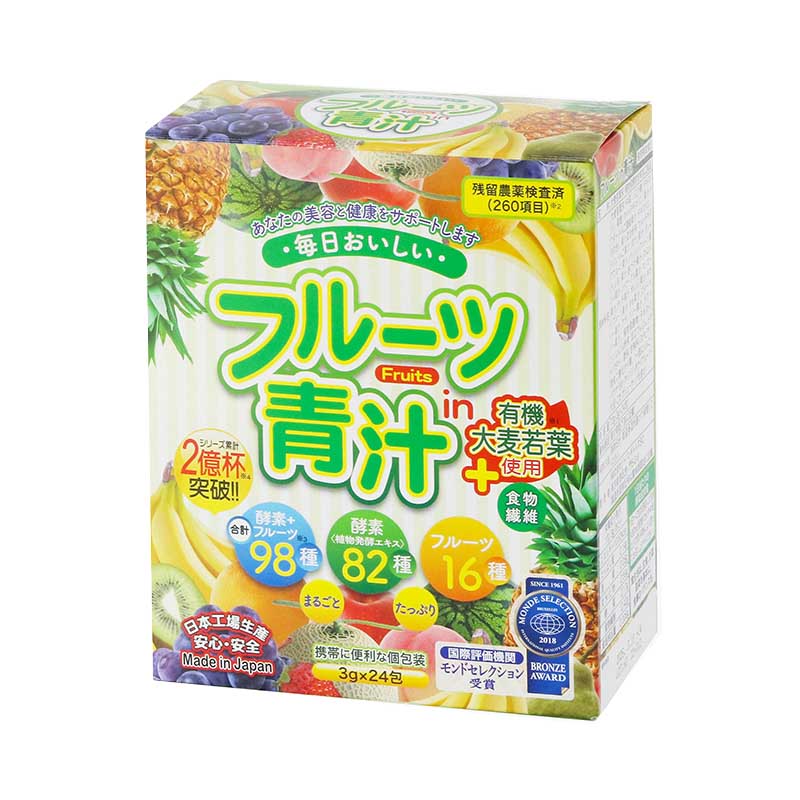 bột mầm lúa mạch aojiru trái cây