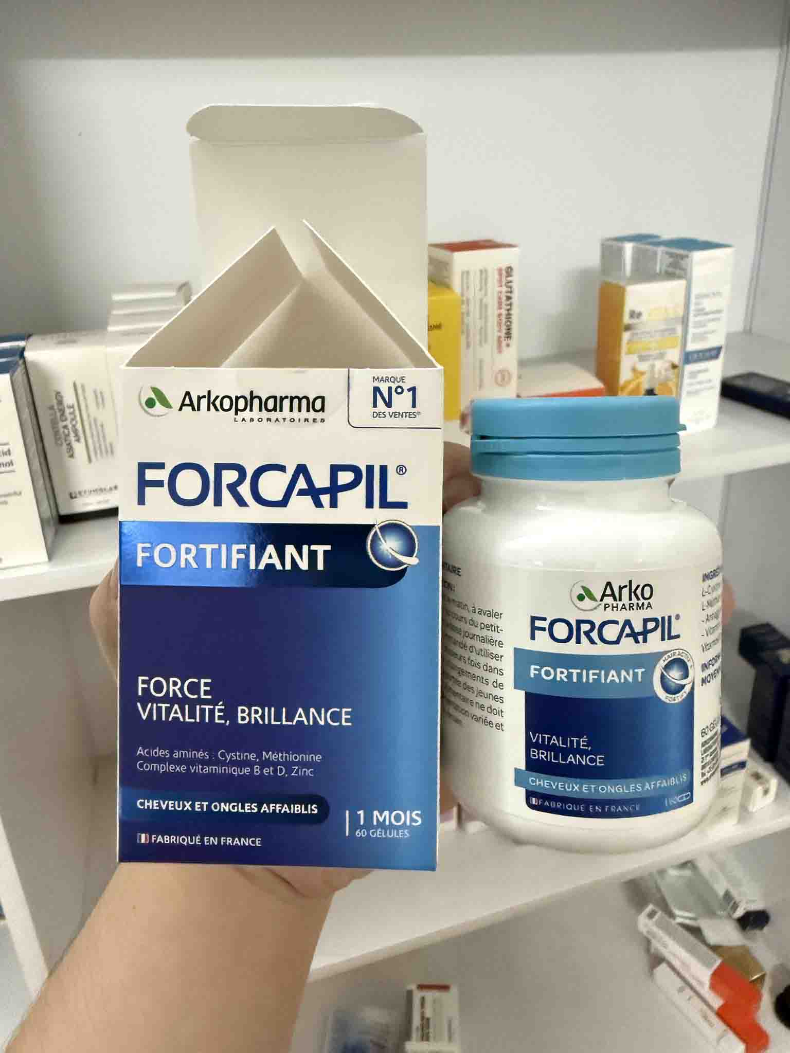 Viên hỗ trợ tóc chắc khỏe Forcapil Fortifiant Arkopharma