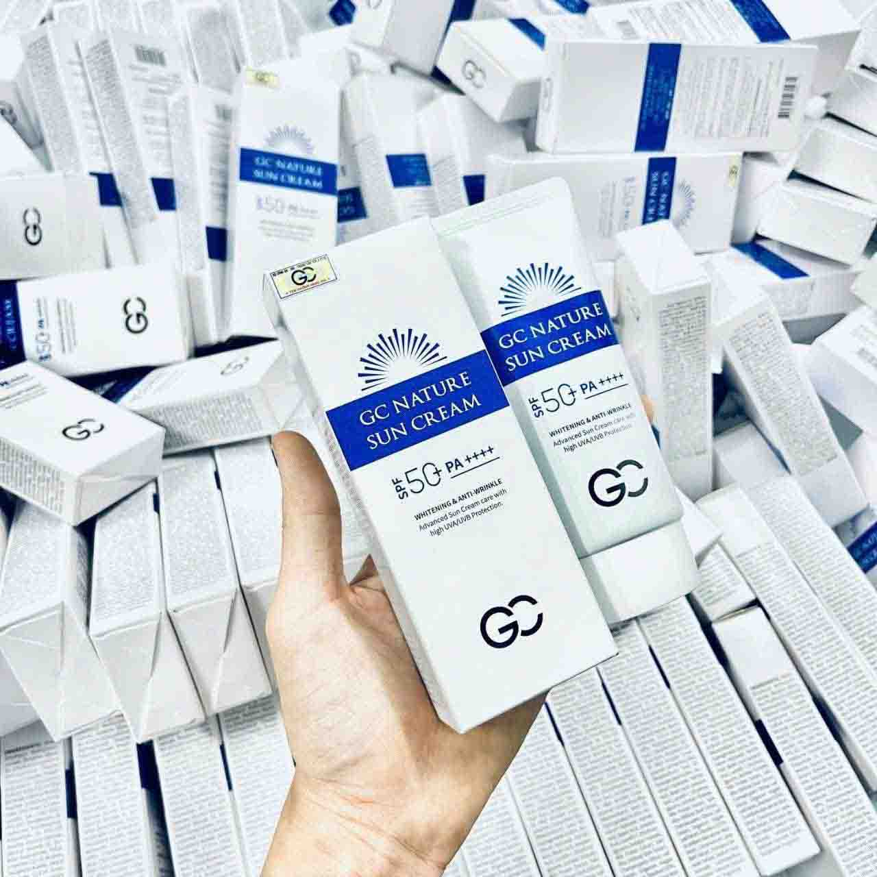 kem chống nắng gc nature sun cream