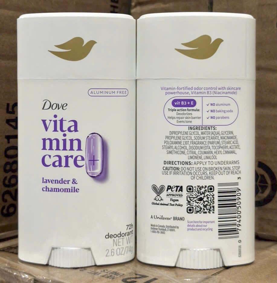 lăn khử mùi dove dạng sáp vitamin care