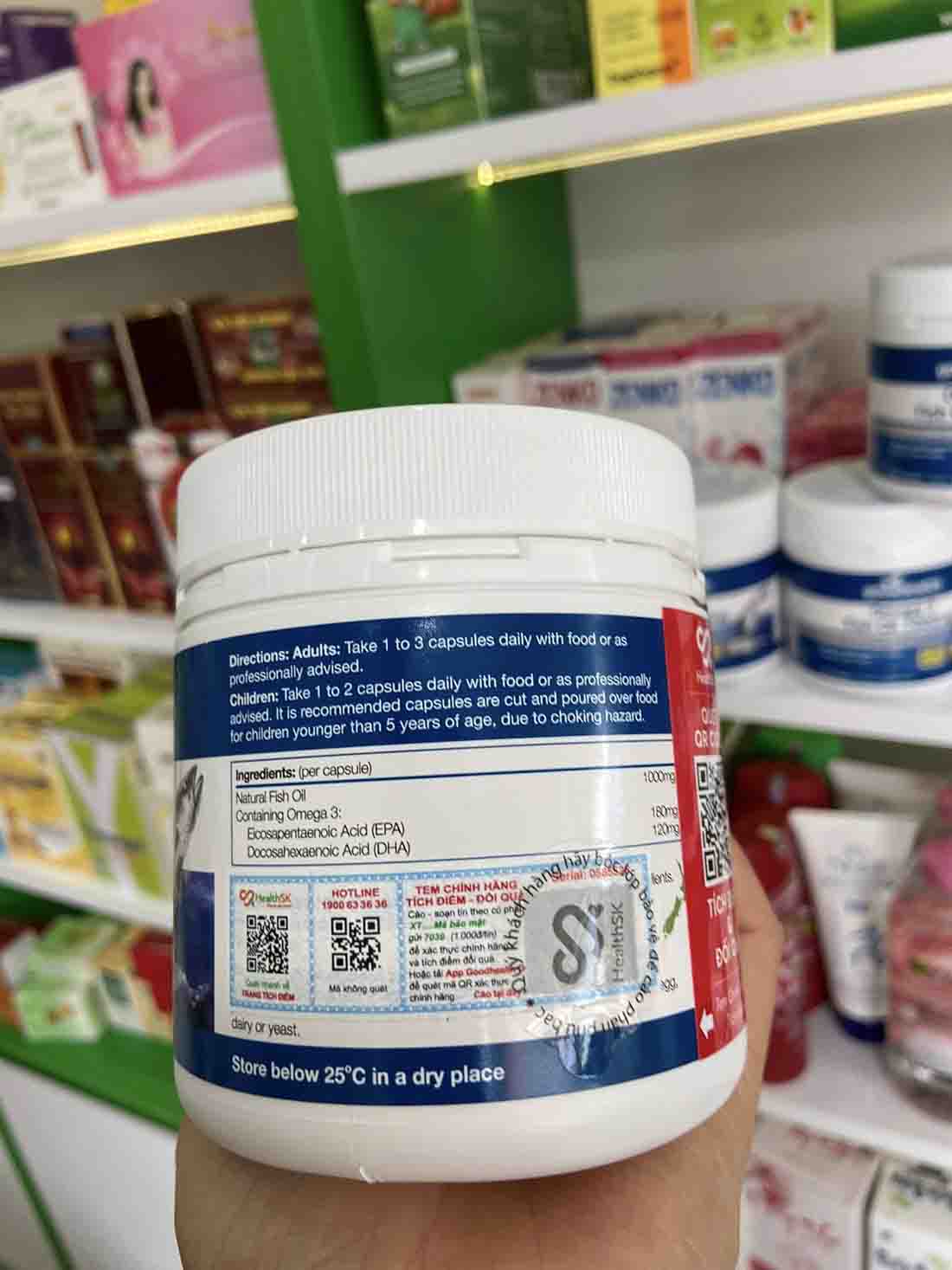 omega 3 fish oil 1000mg goodhealth 150v