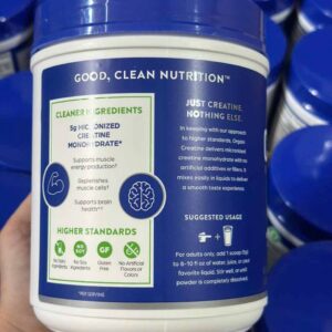 Bột uống hỗ trợ cơ bắp, não bộ Orgain Creatine mỹ