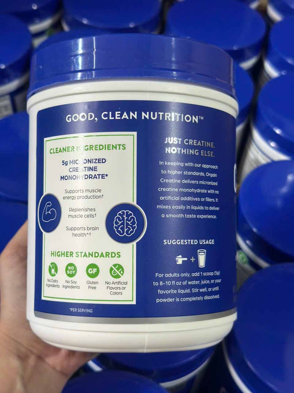 Bột uống hỗ trợ cơ bắp, não bộ Orgain Creatine mỹ