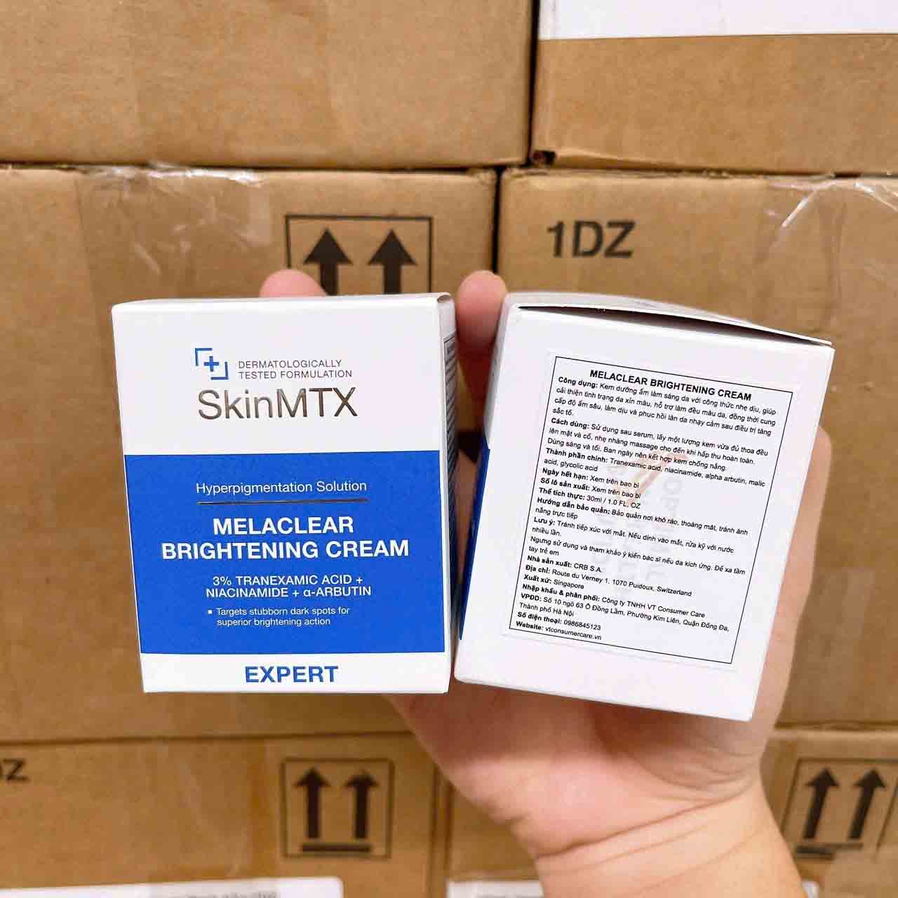Kem dưỡng da SkinMTX Melaclear Brightening Cream