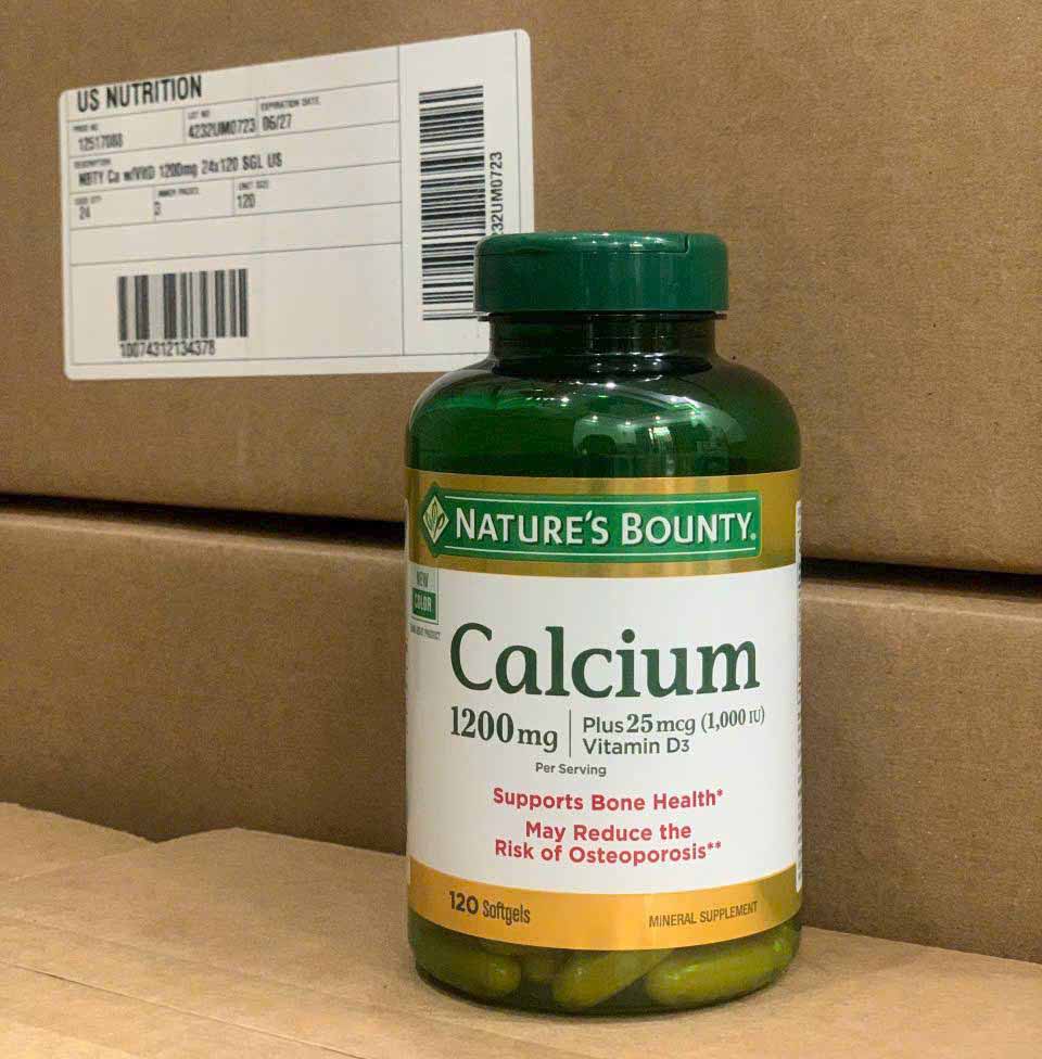 Viên Nature's Bounty Calcium 1200mg Plus 1000 IU Vitamin D3