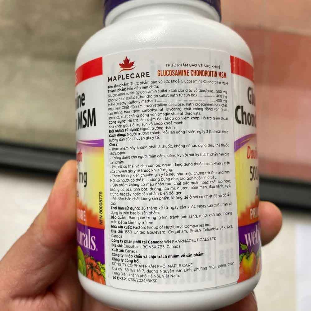 glucosamine webber naturals