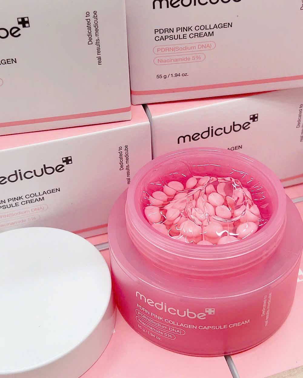 kem dưỡng medicube pdrn pink collagen capsule cream
