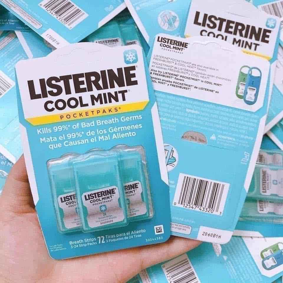 miếng ngậm thơm miệng listerine
