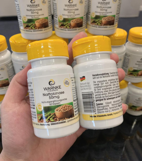 phòng chống đột quỵ Warnke Nattokinase 50mg