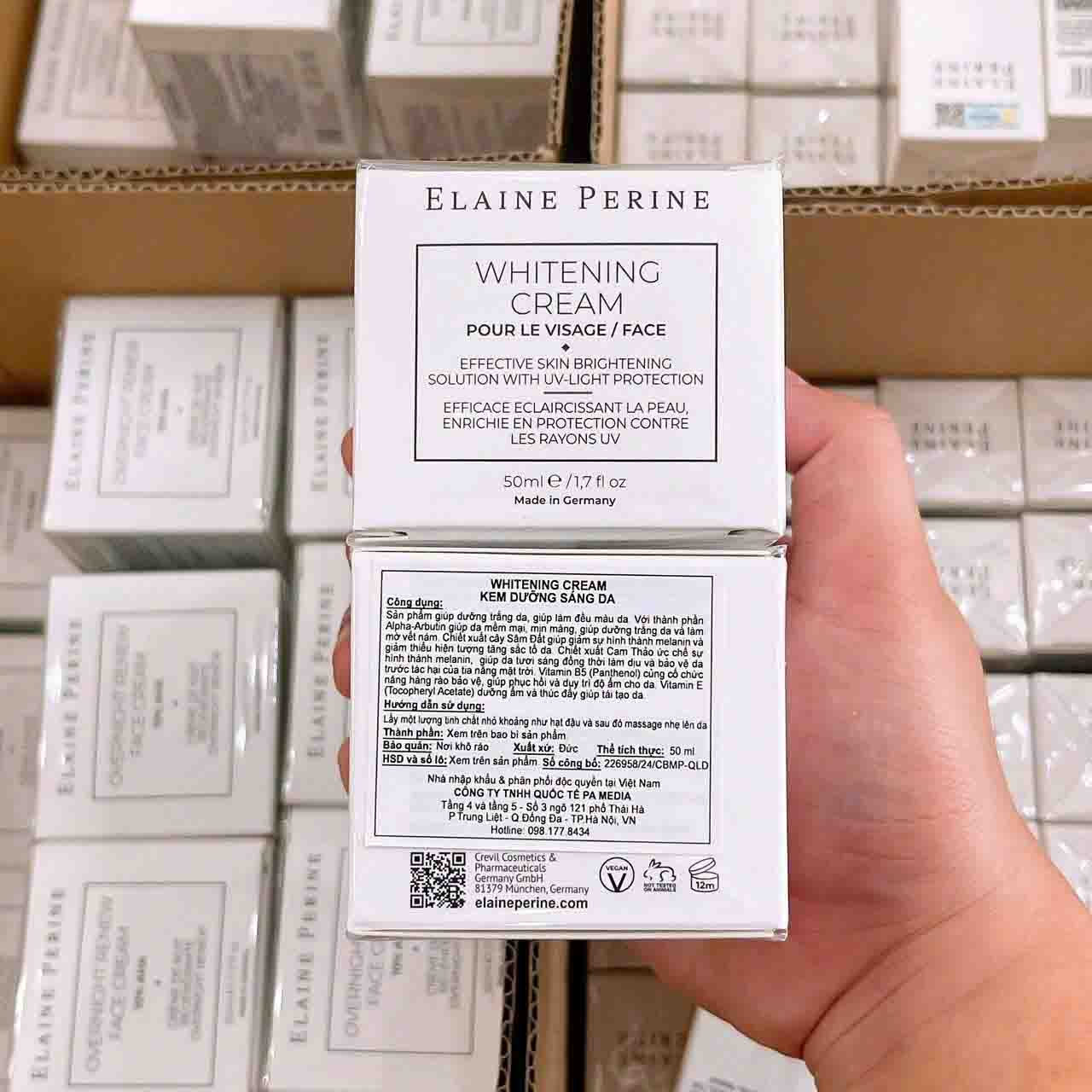 Kem dưỡng trắng da Elaine Perine Whitening Cream