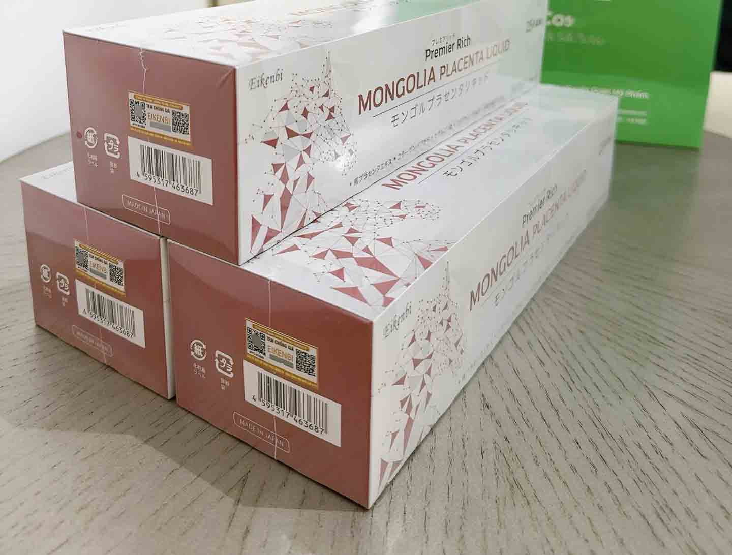 Nước uống nhau thai ngựa Mongolia Placenta Liquid Eikenbi 30 ống