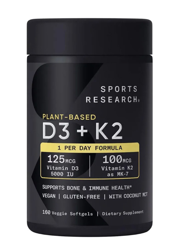 Viên bổ sung Vitamin D3K2 Sports Research