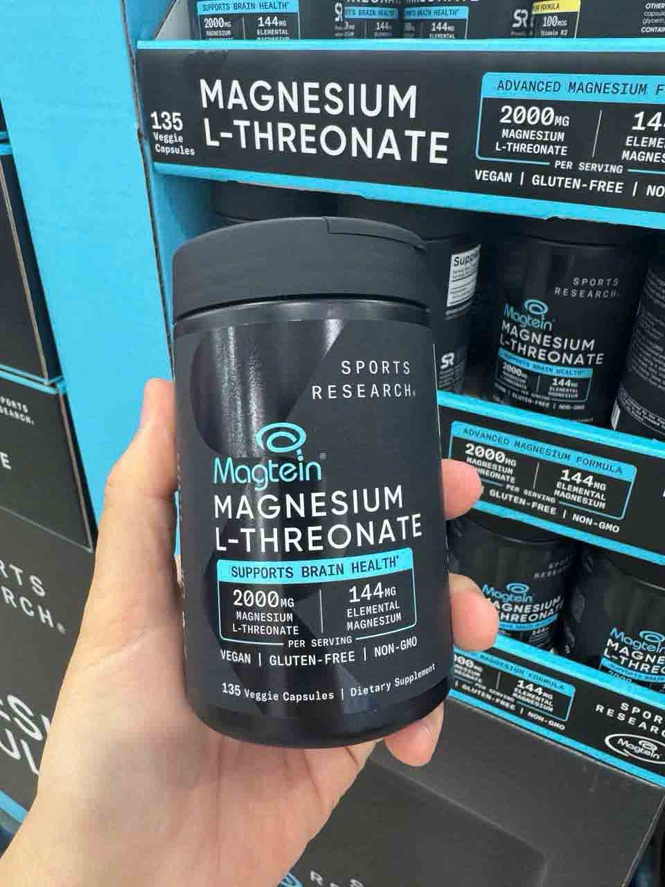 Viên uống bổ sung Magie Magnesium L Threonate Sports Research