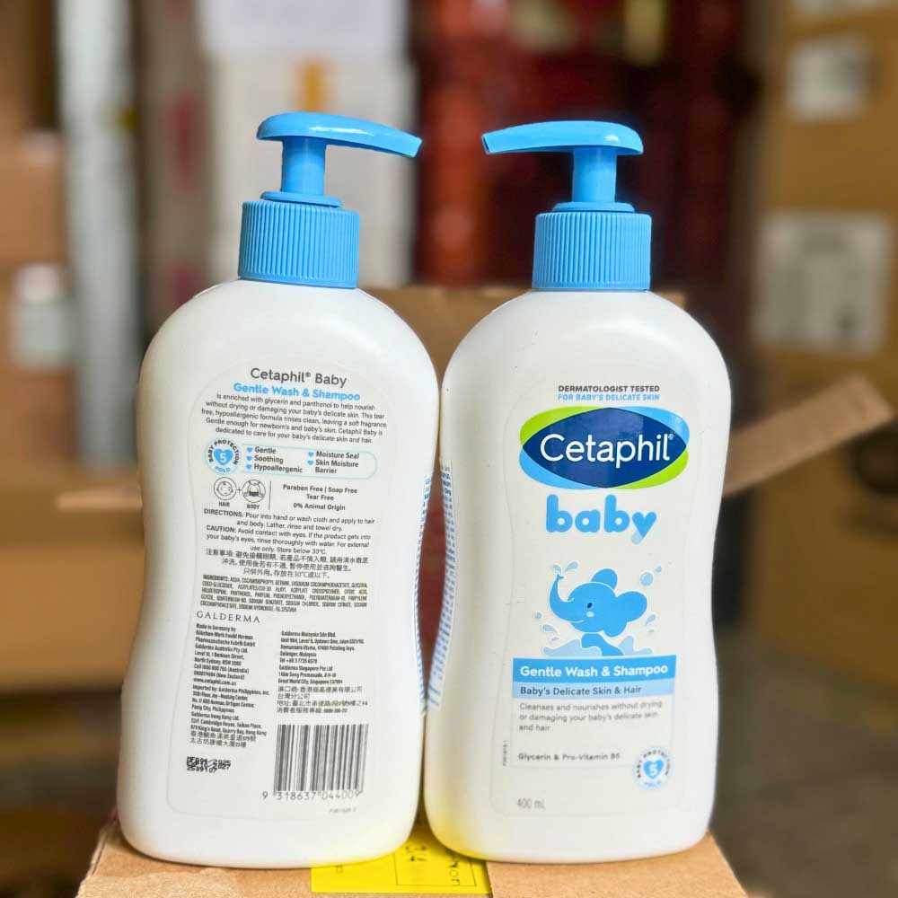Sữa tắm gội Cetaphil Baby Gentle Wash Shampoo Đức