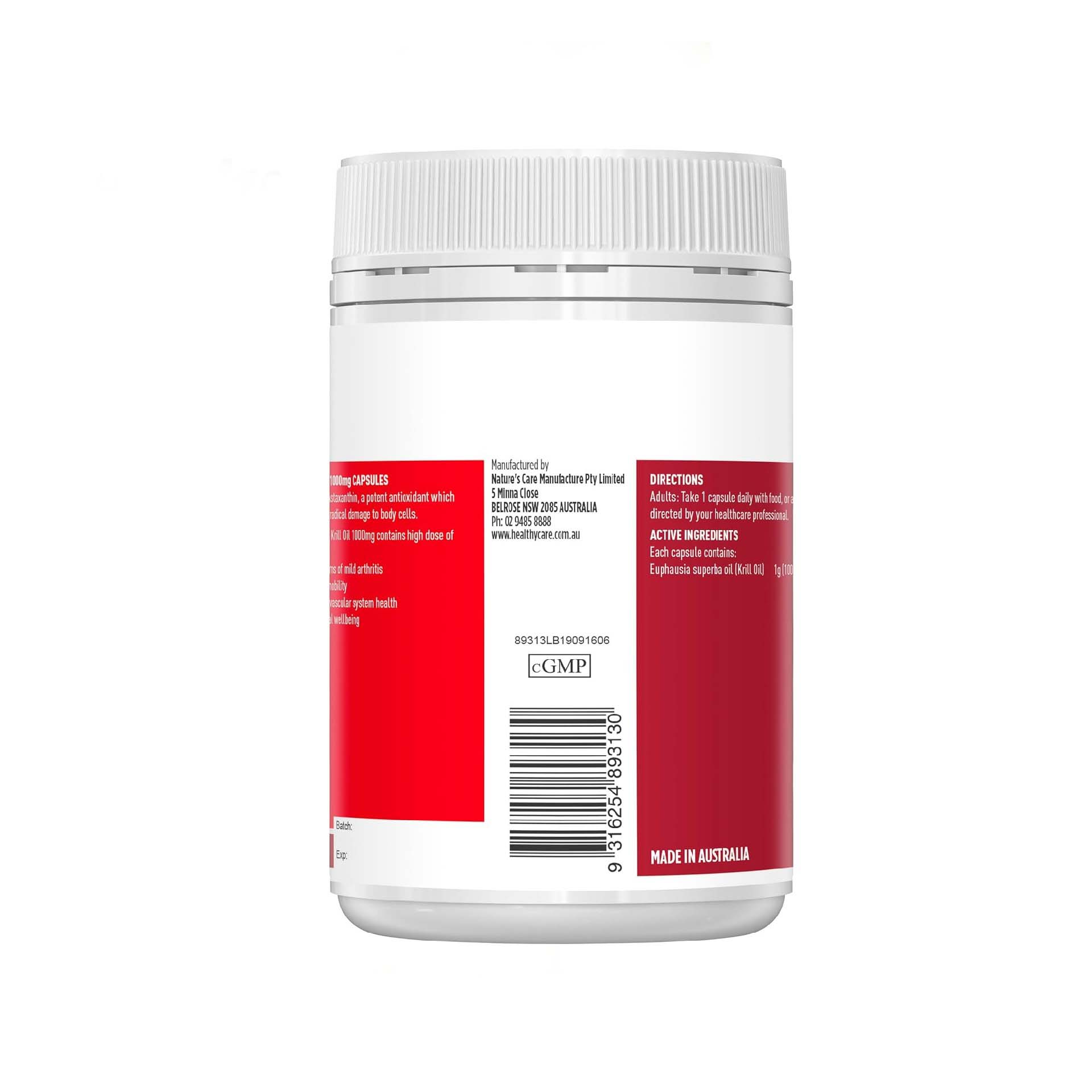 healthy care wild krill 1000mg