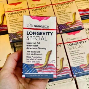 Dầu sâm Mỹ Nanogize Longevity Special Ginseng Essential Oil