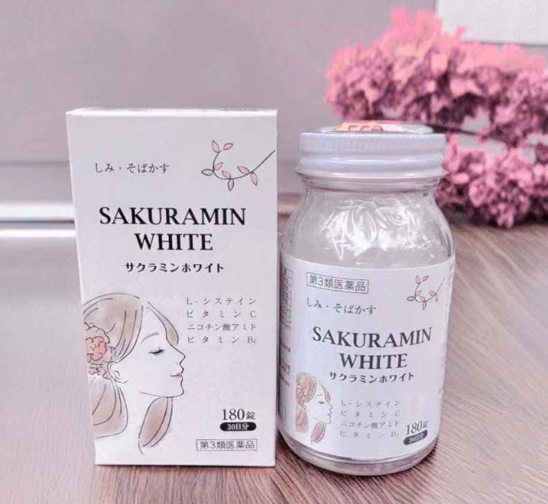 Viên uống trắng da Sakuramin White