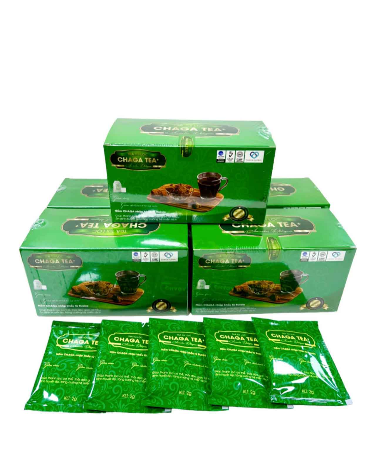 Trà túi lọc Chaga Tea+ CHAGA BETICS GOLD