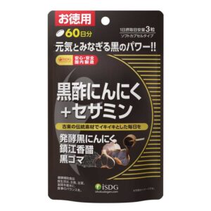 Viên giấm tỏi đen vừng đen Ishokudogen ISDG Nhật Bản