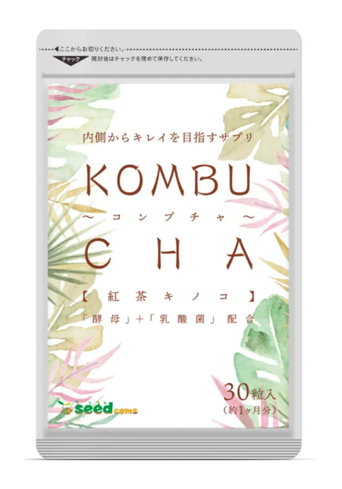 Viên uống trà đen lên men Kombucha Seedcoms