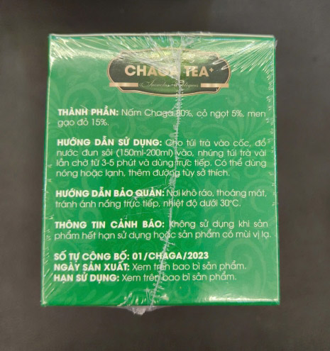 trà túi lọc chaga tea