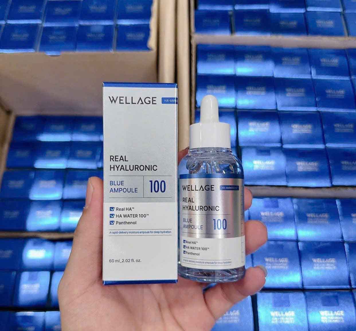 wellage real hyaluronic blue 100 ampoule