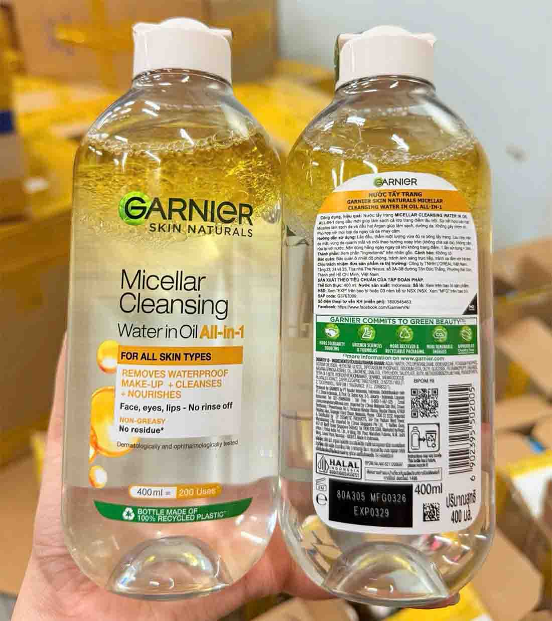 Garnier Micellar Oil Infused Cleansing Water 400ml
