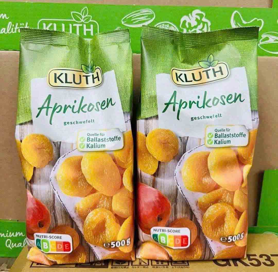 Mơ sấy Kluth Aprikosen Geschwefelt