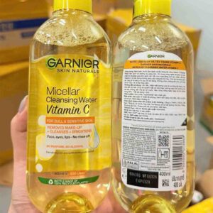 Nước tẩy trang Garnier vàng Micellar Cleansing Water Vitamin C 400ml