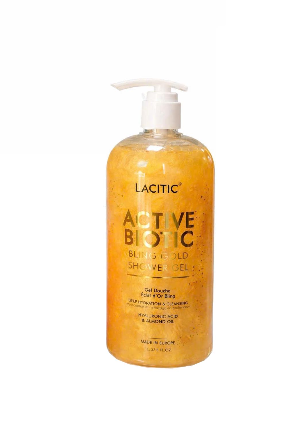 Sữa tắm Lacitic Active Biotic Bling Gold Shower Gel Đức 1l