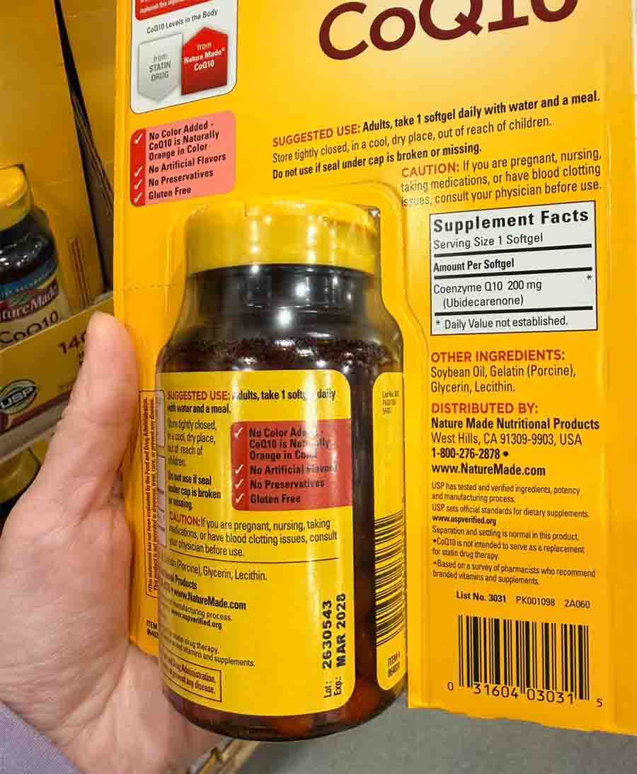Viên hỗ trợ tim mạch Nature Made CoQ10 200 mg