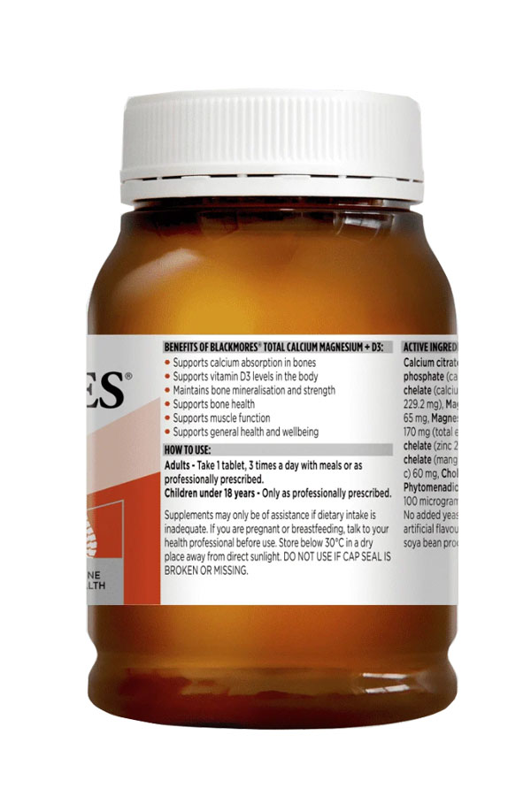 Viên uống Blackmore Total Calcium Magnesium D3 Úc
