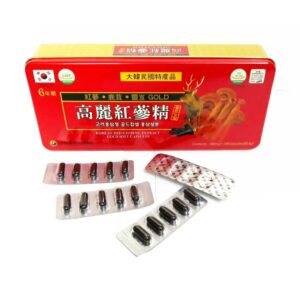 Viên đạm sâm nhung hươu Korea Red Ginseng Extract Gold 6 năm tuổi