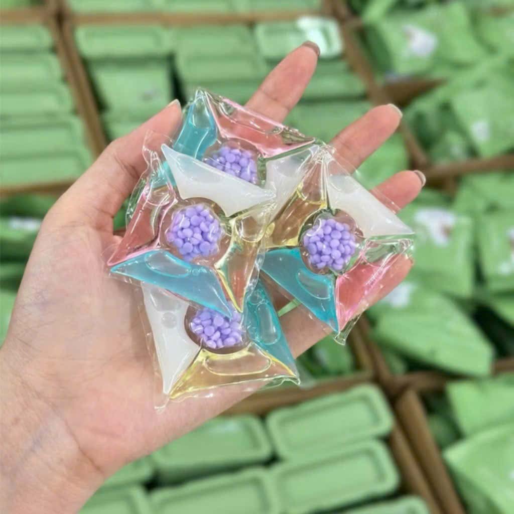 Viên giặt xả Defrei ScentLab 5 in 1 màu xanh