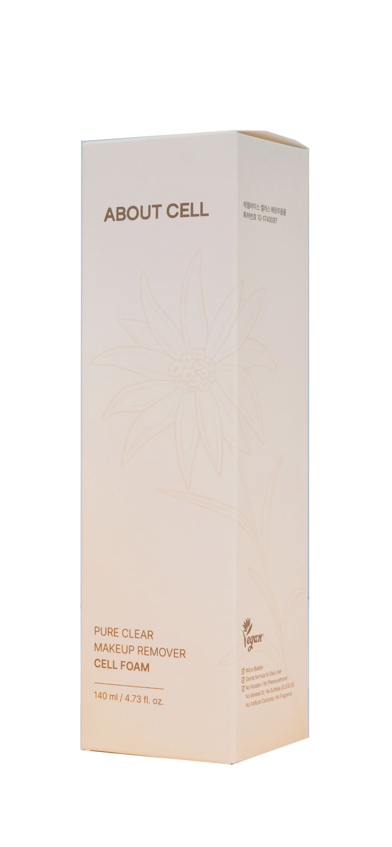 Bọt tẩy trang About Cell Pure Clear Makeup Remover Cell Foam 140ml