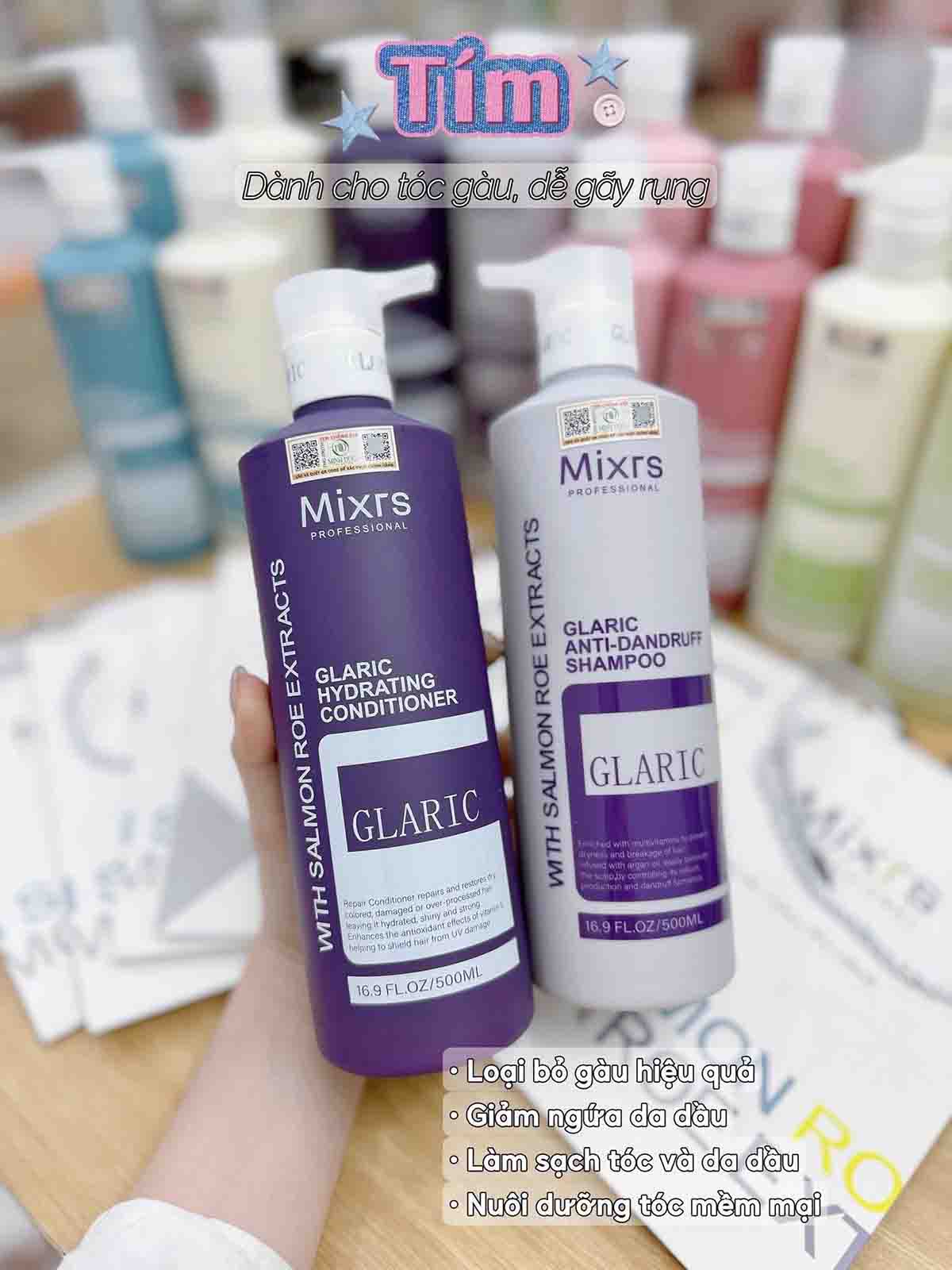 dầu gội mixrs glaric tím