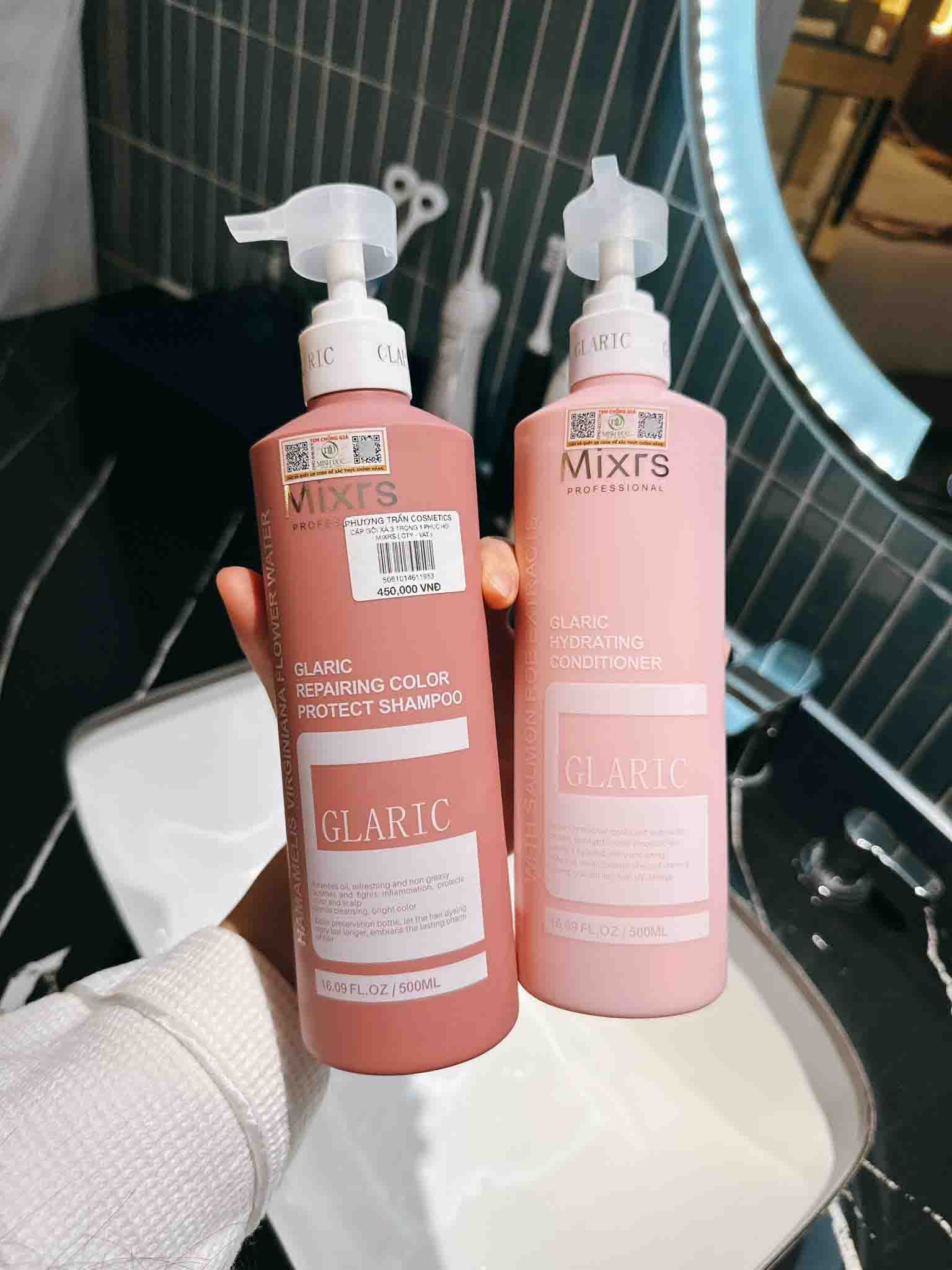 dầu gội mixrs hồng