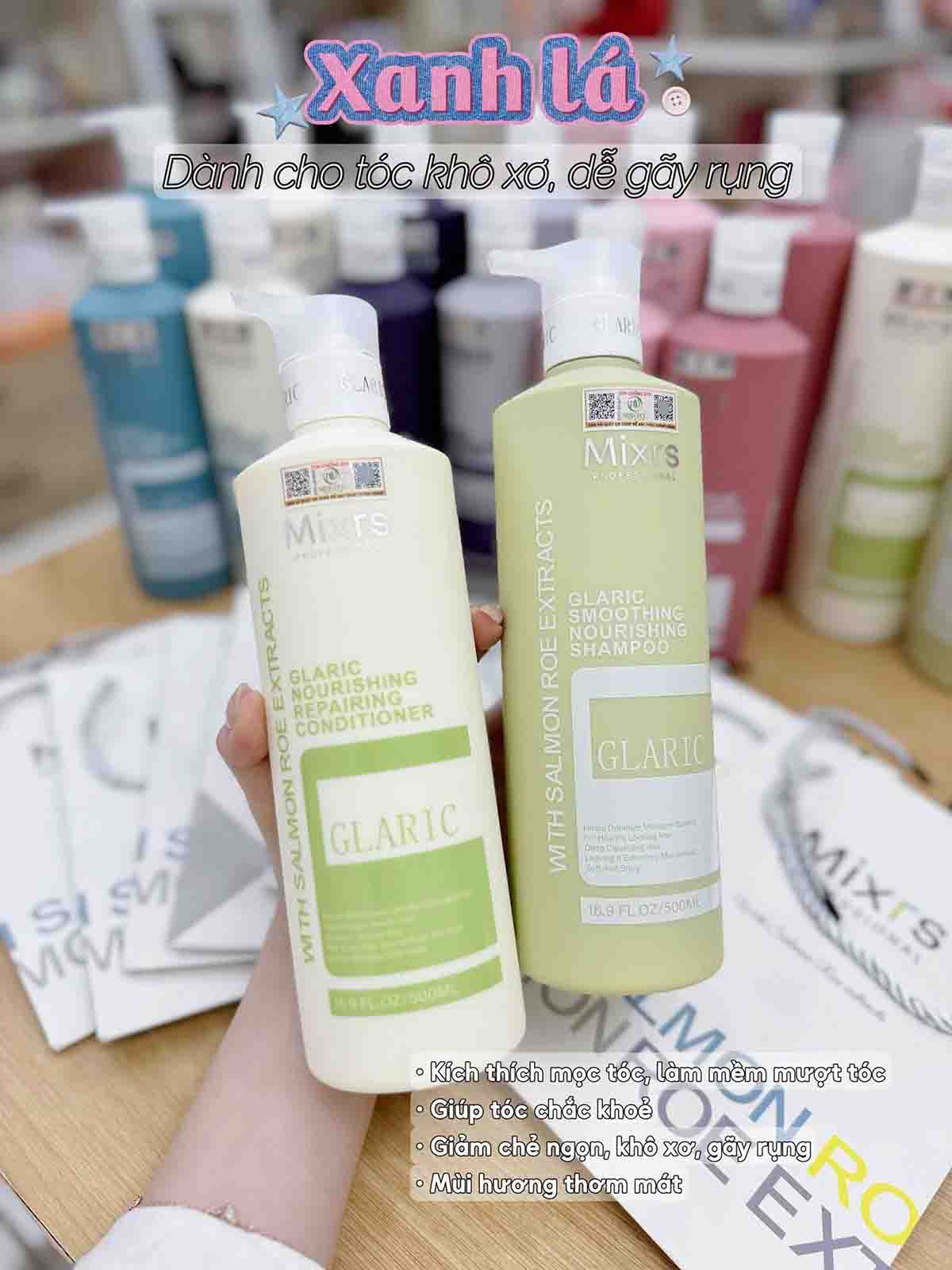 dầu gội mixrs xanh lá