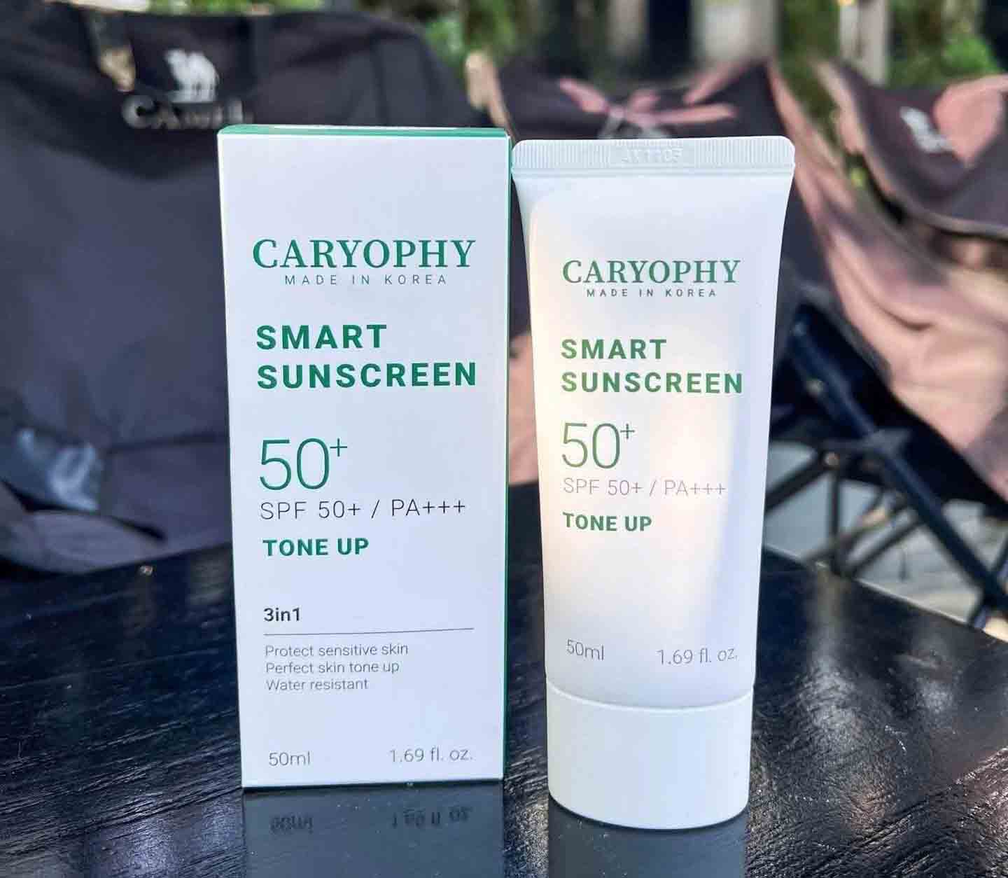 kem chống nắng caryophy smart tone up sunscreen