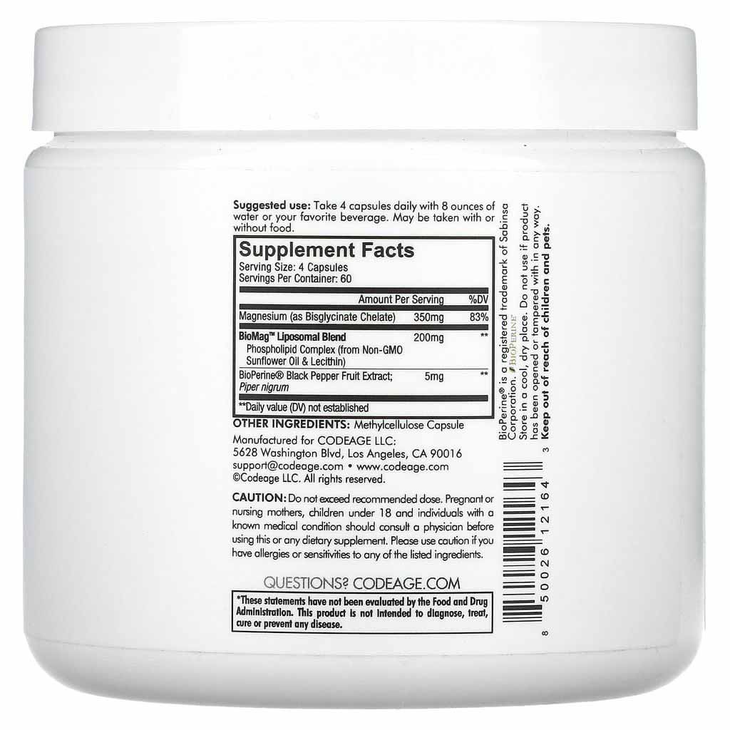 magie codeage liposomal magnesium glycinate