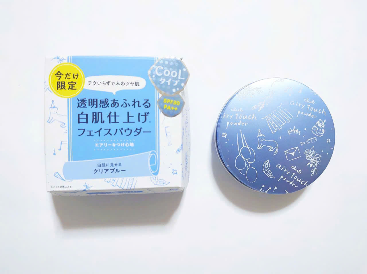 phấn phủ club cosmetics airy touch clear face powder foundation